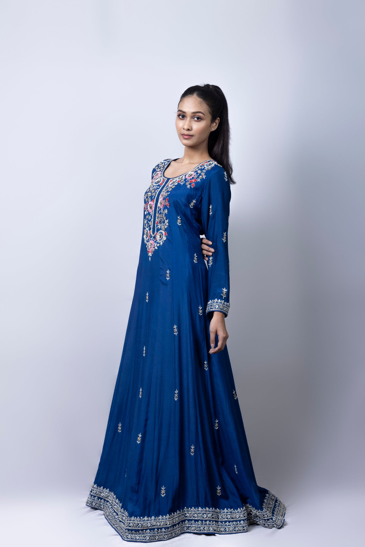 Indigo Anarkali