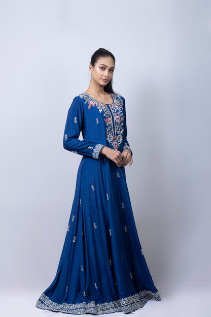 Indigo Anarkali