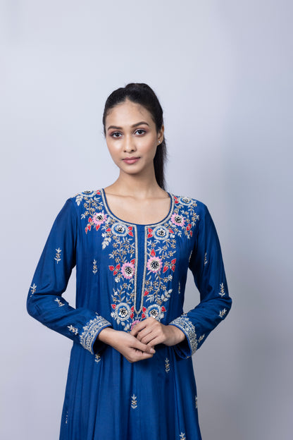 Indigo Anarkali