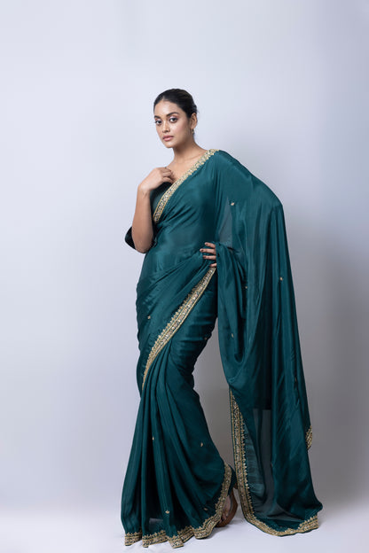 Emerald Green Saree