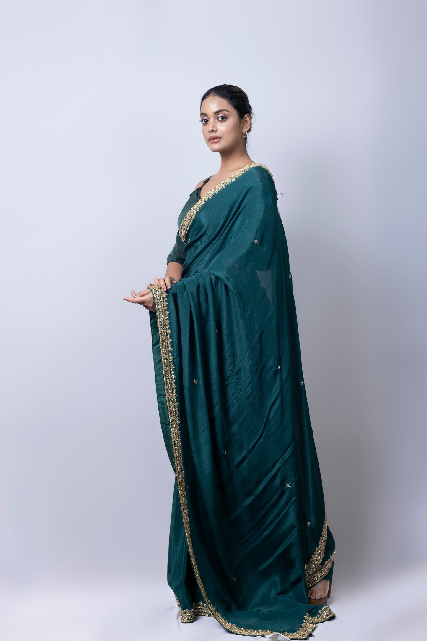 Emerald Green Saree