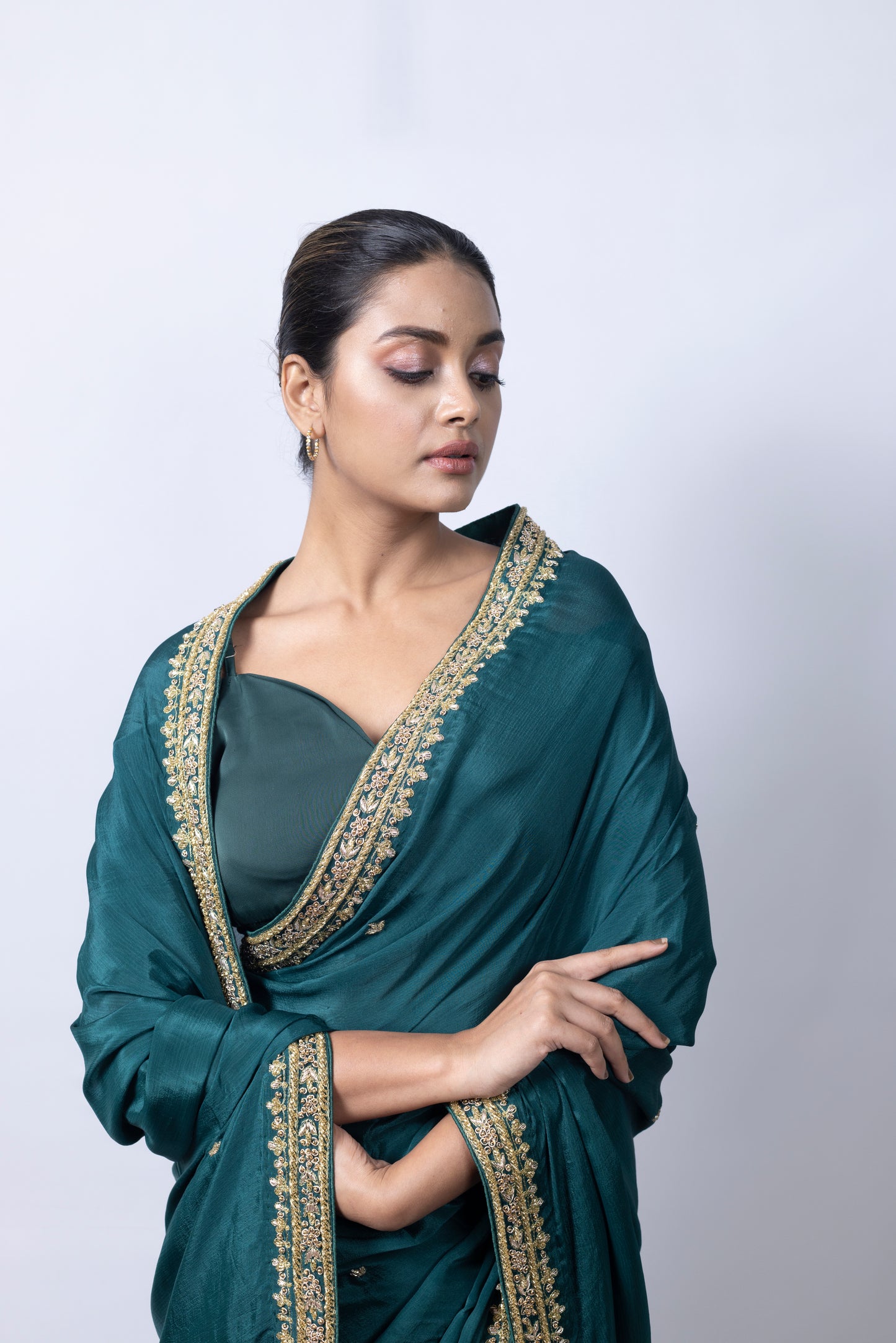 Emerald Green Saree