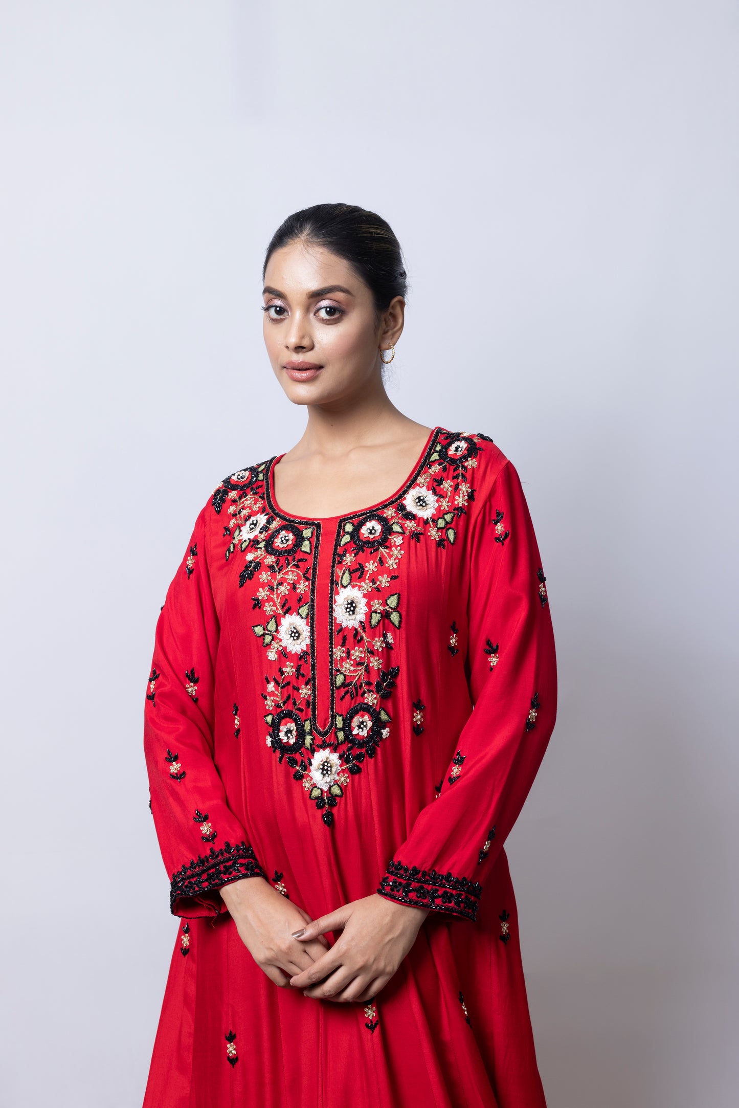 Red Anarkali